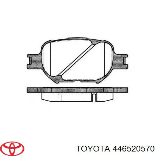 446520570 Toyota pastillas de freno delanteras