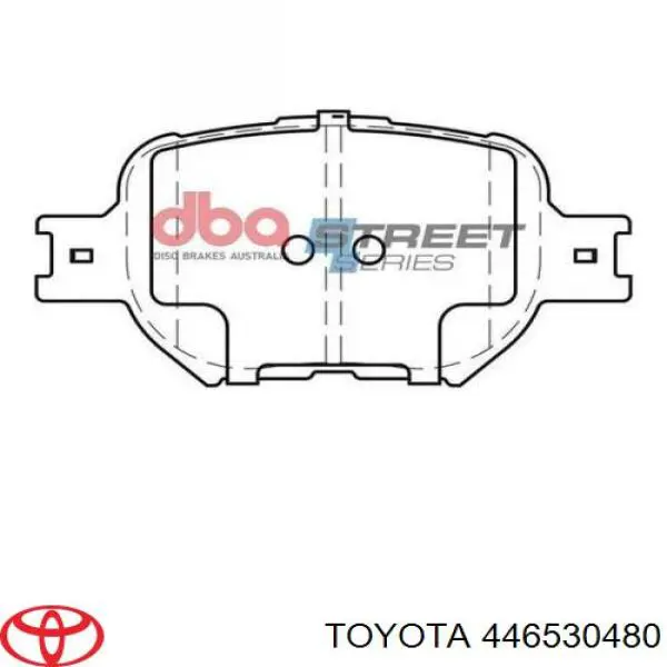 446530480 Toyota pastillas de freno delanteras