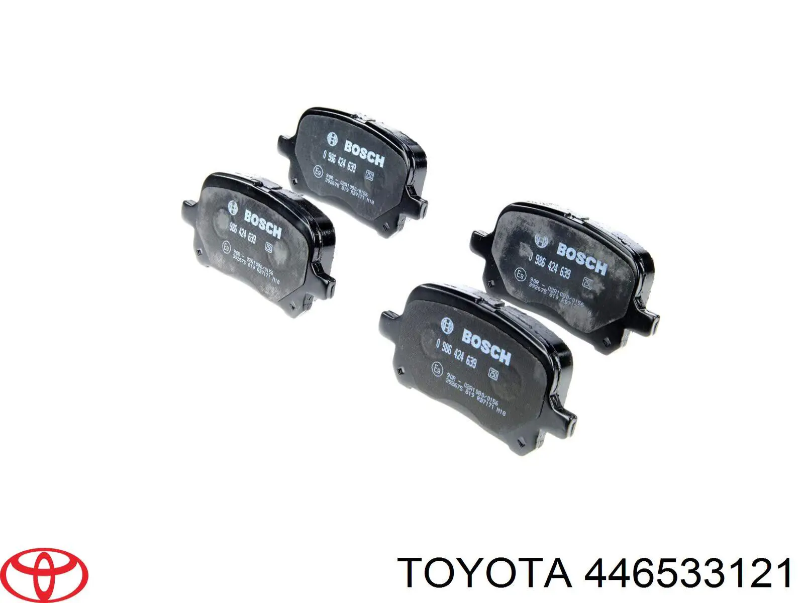 446533121 Toyota pastillas de freno delanteras