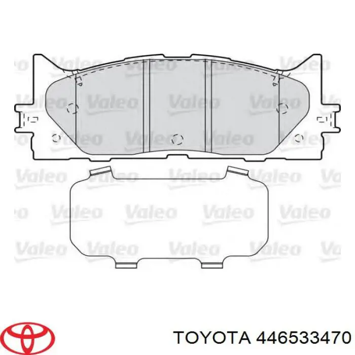 Comprar 446533470 Toyota Pastillas delanteras de freno