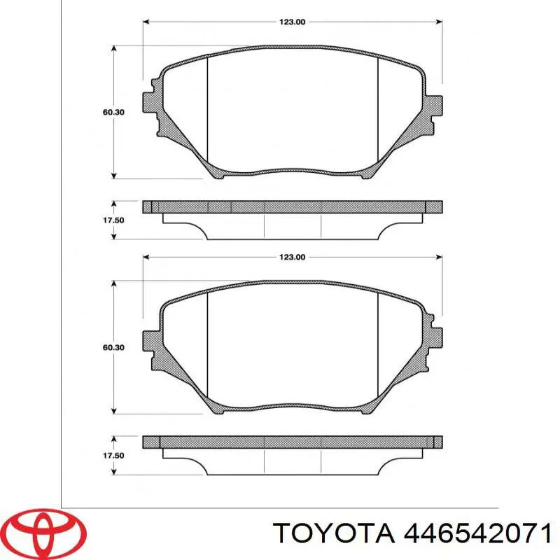 Pastillas de freno delanteras Toyota RAV4 2 XA2