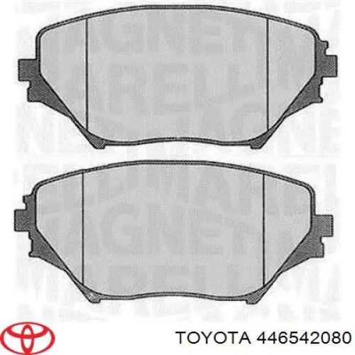 446542080 Toyota pastillas de freno delanteras