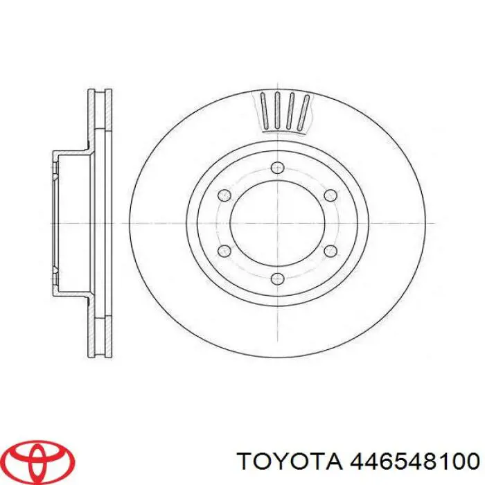 446548100 Toyota pastillas de freno delanteras