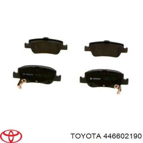 446602190 Toyota pastillas de freno traseras