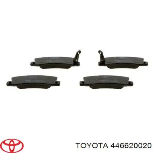 446620020 Toyota pastillas de freno traseras