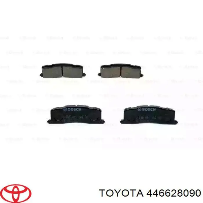 446628090 Toyota pastillas de freno traseras