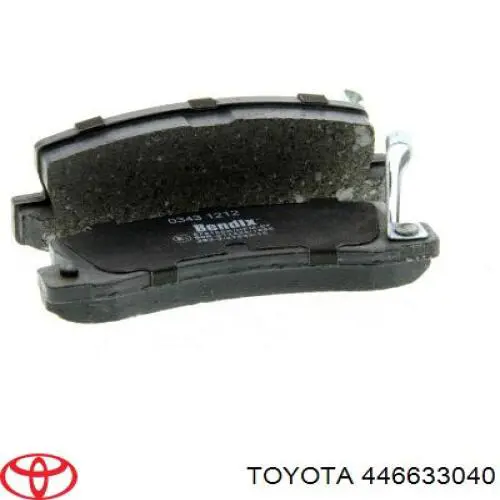 446633040 Toyota pastillas de freno traseras