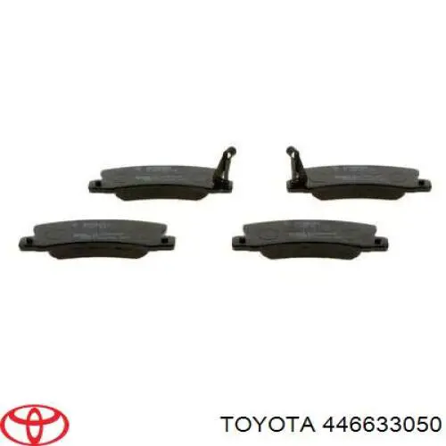 446633050 Toyota pastillas de freno traseras