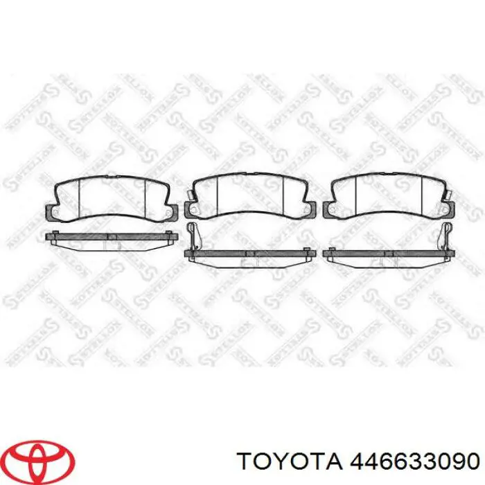 446633090 Toyota pastillas de freno traseras