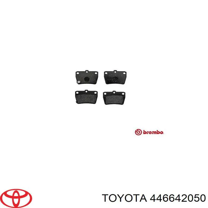 446642050 Toyota pastillas de freno traseras