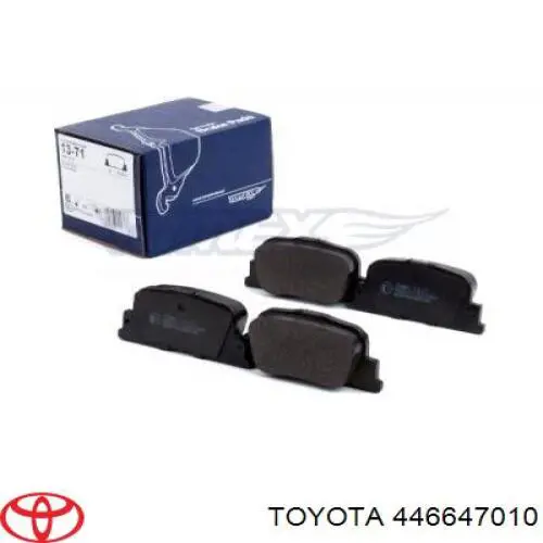 446647010 Toyota pastillas de freno traseras