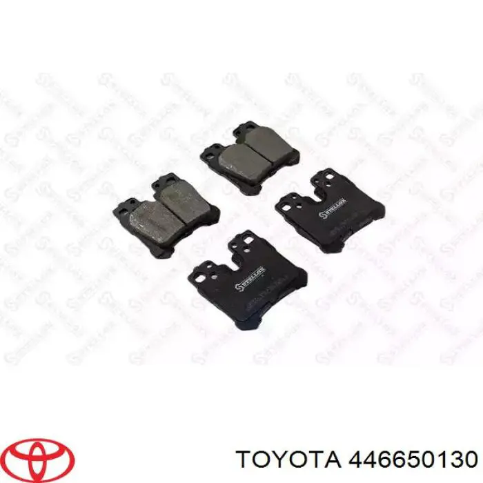 446650130 Toyota pastillas de freno traseras