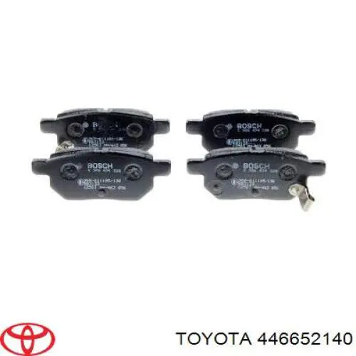 446652140 Toyota pastillas de freno traseras