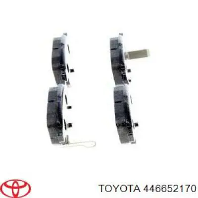 446652170 Toyota pastillas de freno traseras