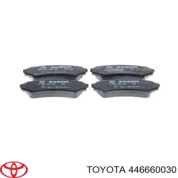 446660030 Toyota pastillas de freno traseras