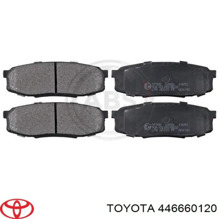 446660120 Toyota pastillas de freno traseras