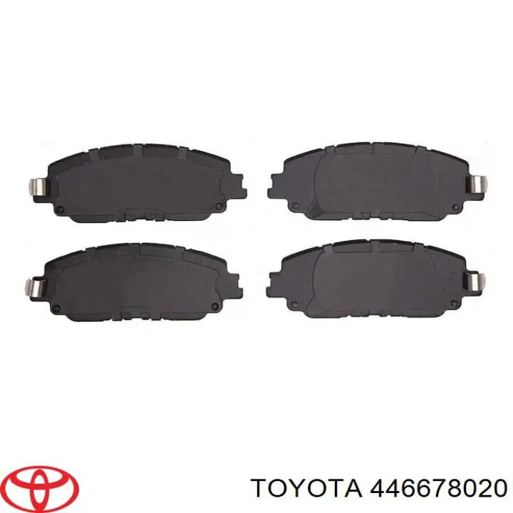 446678020 Toyota pastillas de freno traseras