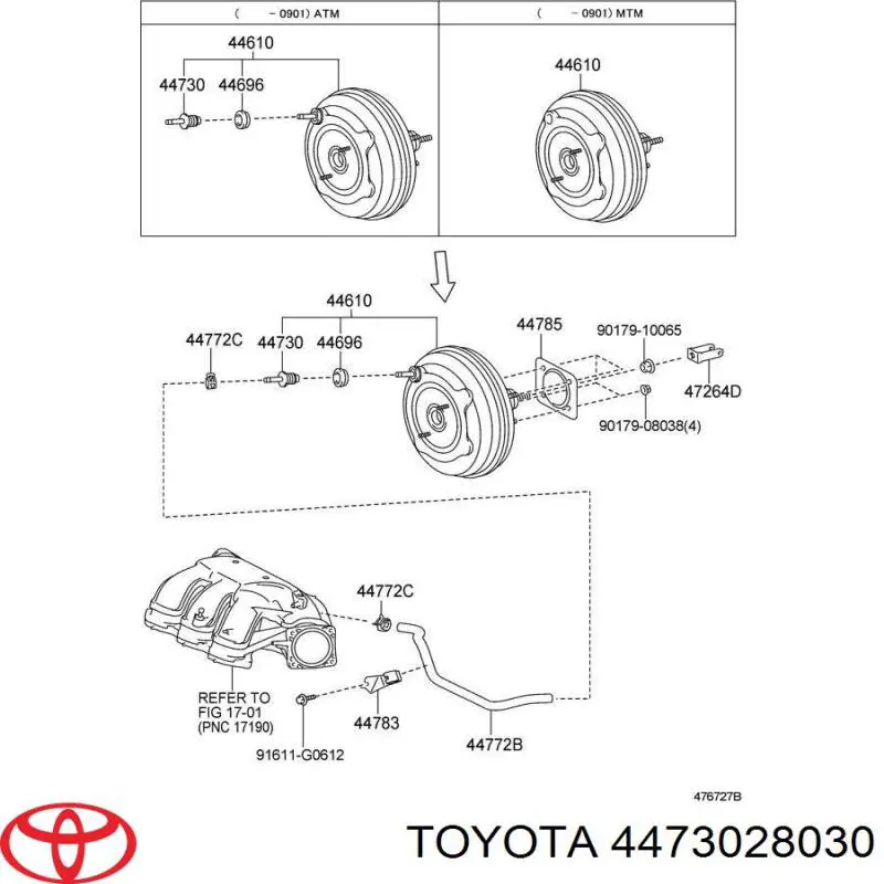 Kit de reparación, cilindro de freno principal Toyota 4473028030 precio, desde 62,27 EUR