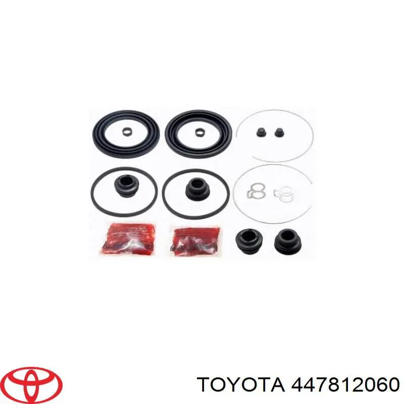 447812060 Toyota juego de reparación, pinza de freno delantero