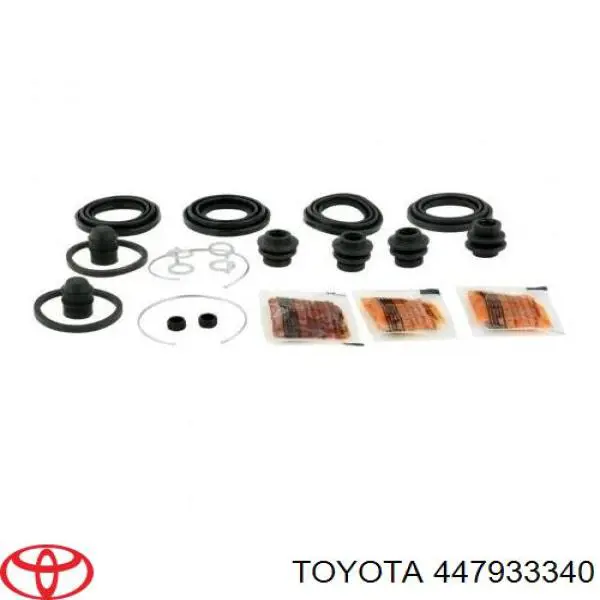 447933340 Toyota juego de reparación, pinza de freno trasero