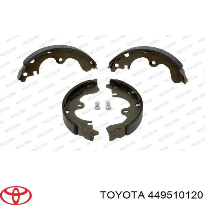 449510120 Toyota zapatas de frenos de tambor traseras