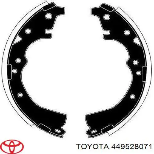 449528071 Toyota zapatas de frenos de tambor traseras
