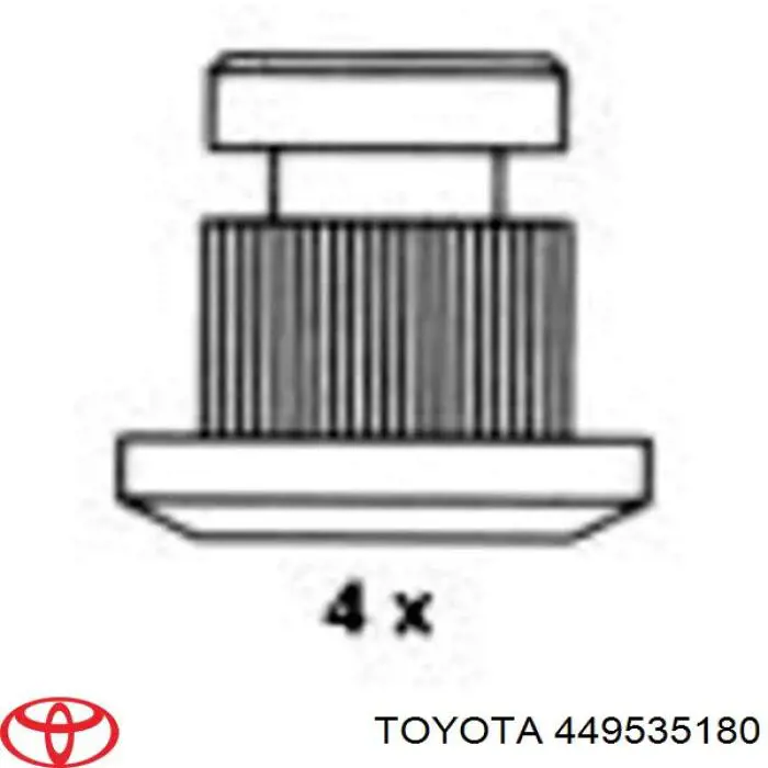 449535180 Toyota zapatas de frenos de tambor traseras