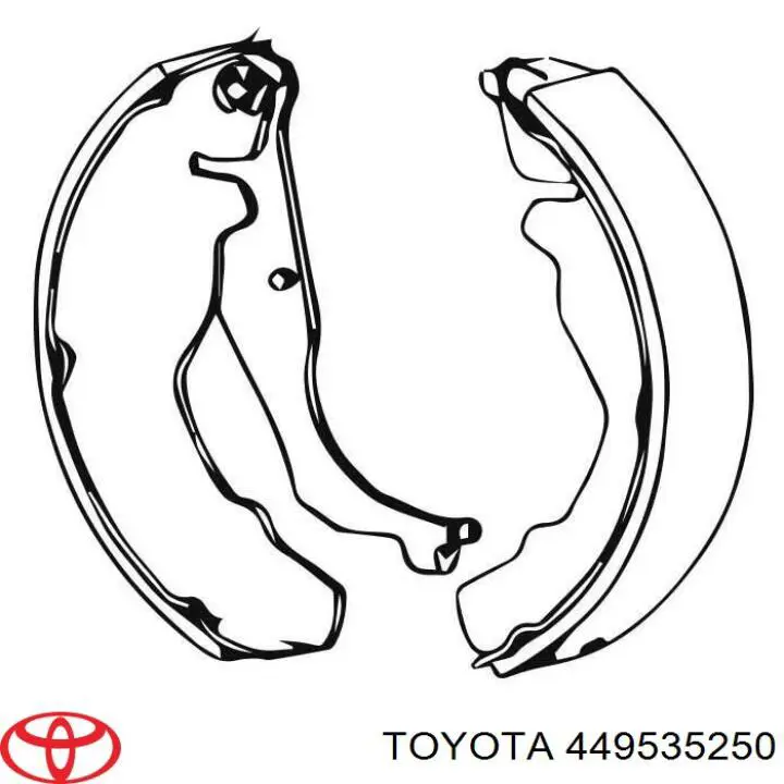 Zapatas de freno de tambor traseras Toyota 449535250 precio, desde 46,69 EUR