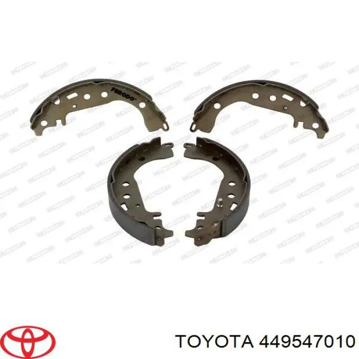 Zapatas de freno de tambor traseras Toyota 449547010 precio, desde 26,50 EUR