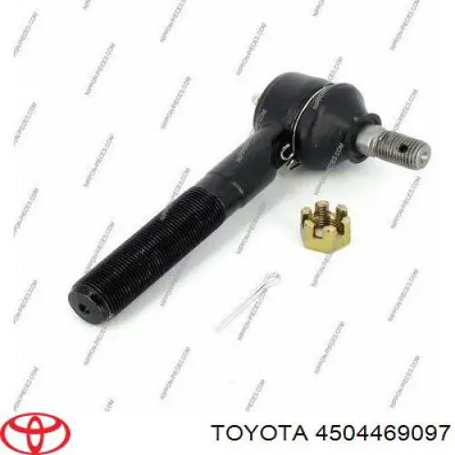 4504469097 Toyota rótula barra de acoplamiento exterior