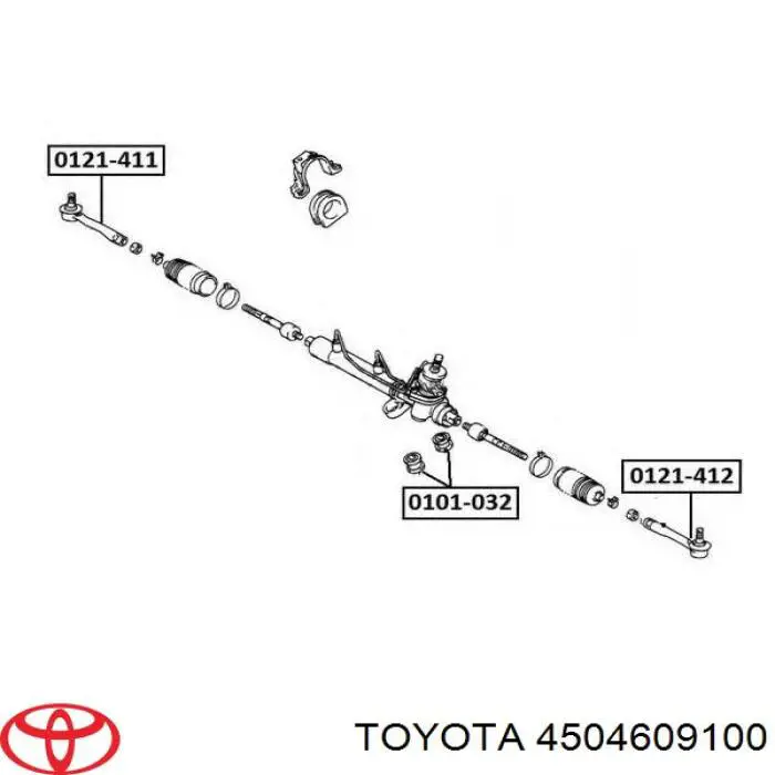 Comprar 4504609100 Toyota Rótula barra de acoplamiento exterior
