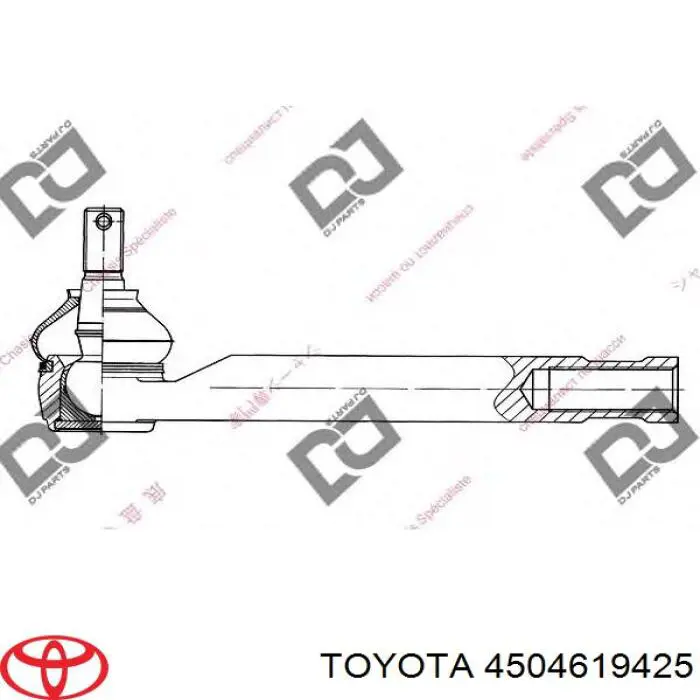 4504619425 Toyota rótula barra de acoplamiento exterior