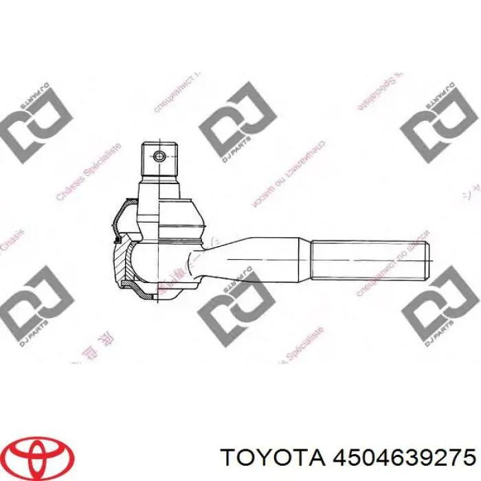 4504639275 Toyota rótula barra de acoplamiento exterior