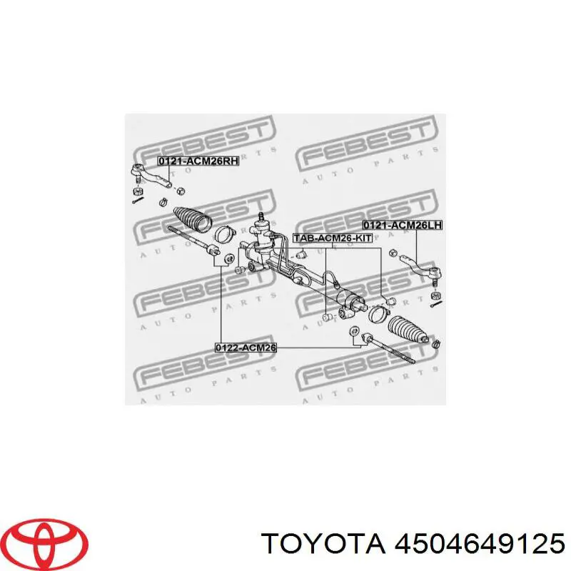 Rótula de barra de acoplamiento Toyota 4504649125 precio, desde 17,97 EUR