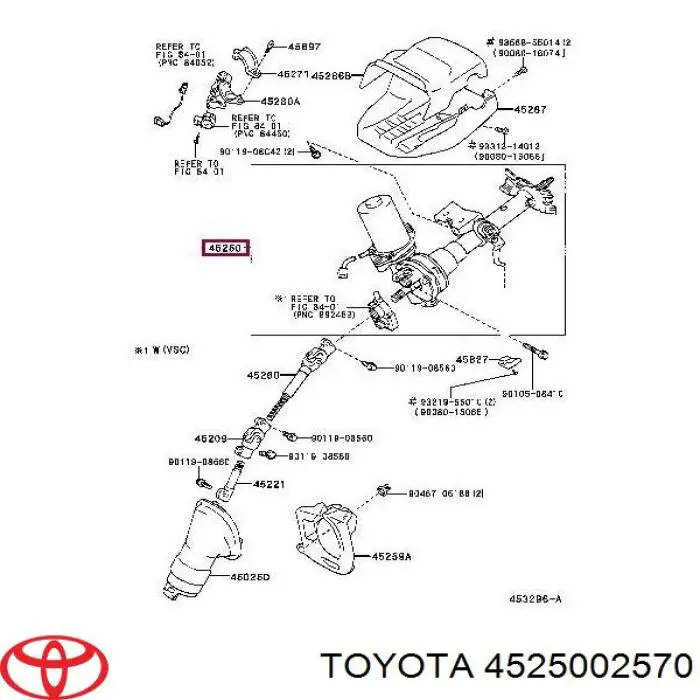 Columna de dirección para Toyota Corolla (E12U)