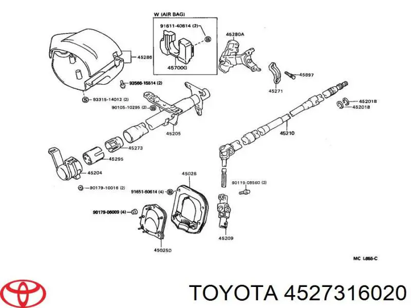  Bastidores De Direccion Caja De Cambios Toyota Land Cruiser 