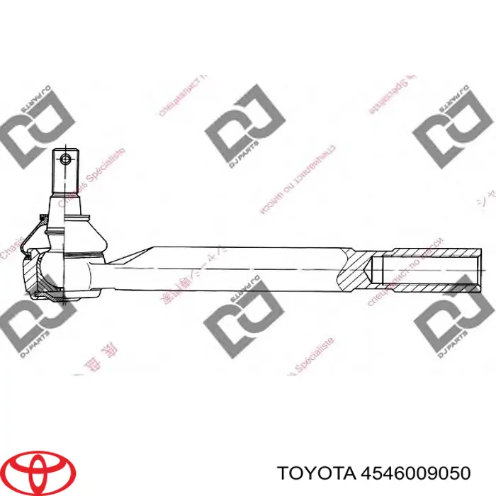 Comprar 4546009050 Toyota Rótula barra de acoplamiento exterior