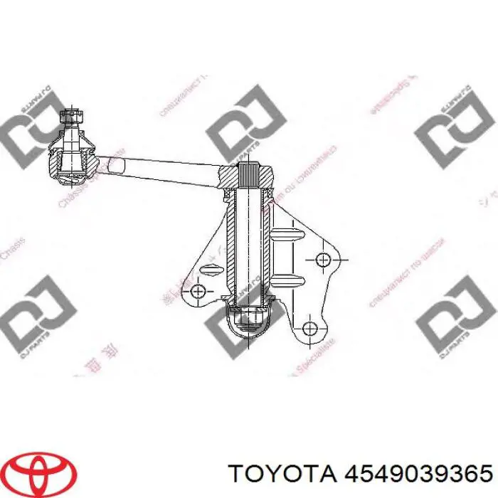 Brazo oscilante 4549039365 Toyota
