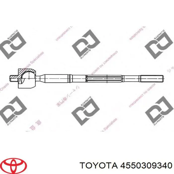 4550309340 Toyota barra de acoplamiento