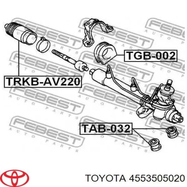Comprar 4553505020 Toyota Plumero de dirección