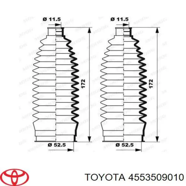 4553509010 Toyota fuelle, dirección