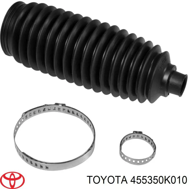 Comprar 455350K010 Toyota Guardapolvo de dirección izquierdo (cremallera)
