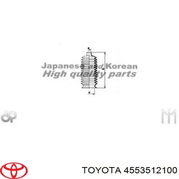 4553512100 Toyota fuelle de dirección