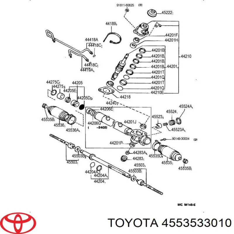 4553533010 Toyota fuelle, dirección