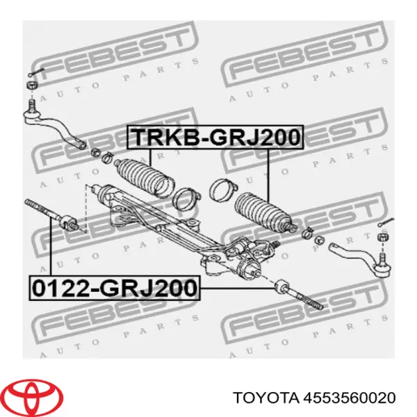 4553560020 Toyota fuelle, dirección