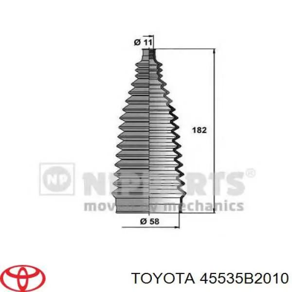 45535B2010 Toyota fuelle, dirección