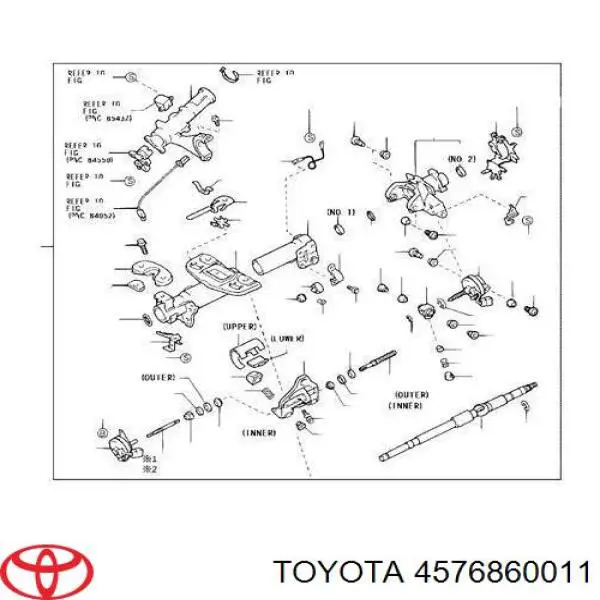 Bastidores De Direccion Caja De Cambios para Toyota Land Cruiser (J10)