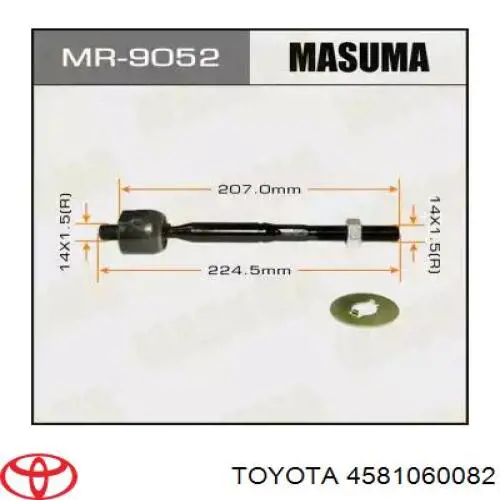 4581060082 Toyota columna de dirección