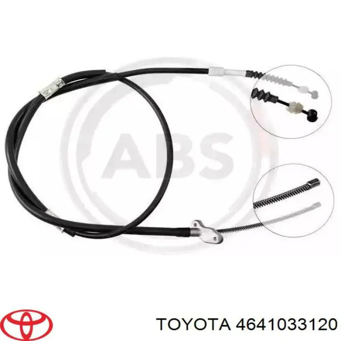 4641033130 Toyota cable de freno de mano delantero