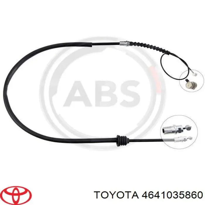 4641035860 Toyota cable de freno de mano delantero